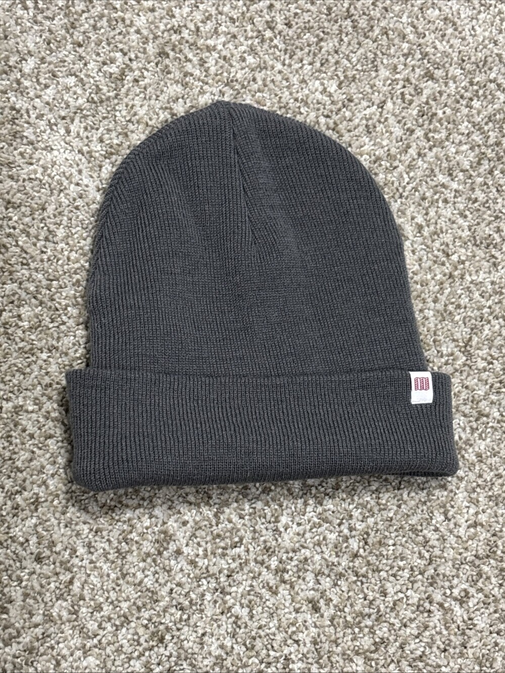 Topo Designs Wool Blend Beanie Light Gray Heather One Size Winter Cap NWOT